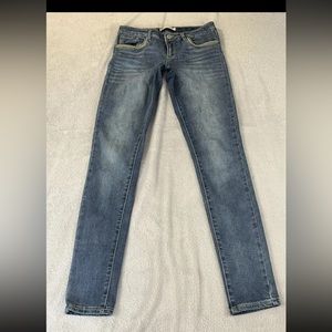 Levis 710 Super Skinny girls blue jeans size 16 Regular